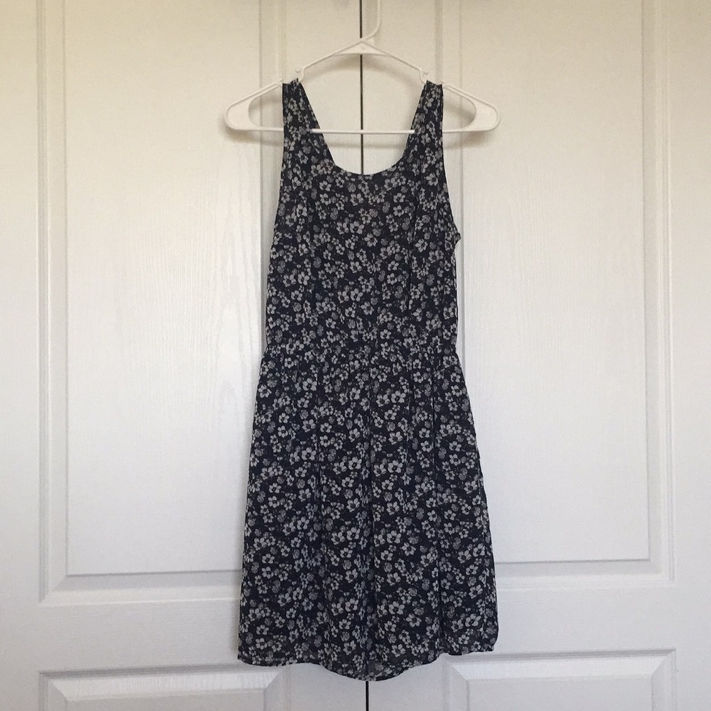 Floral cut out dress